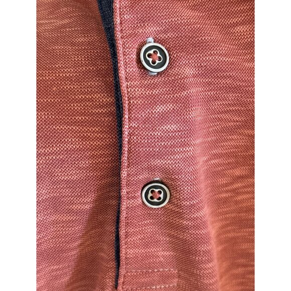 Tommy Bahama Mens Polo Shirt Size XXL Tencel Blend Short Sleeve Rust Color - Picture 7 of 8